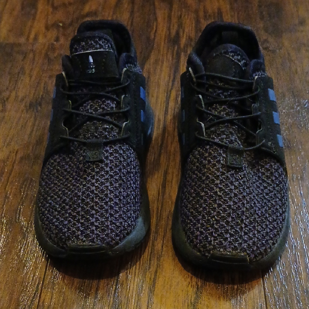 Adidas Black and Blue Sneakers